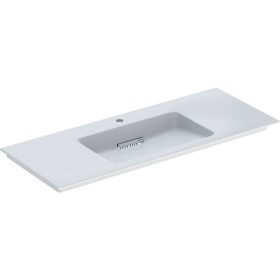 Geberit ONE Möbelwaschtisch 120 cm, Abgang horizontal, 1 Hahnloch, ohne Überlauf