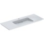Geberit ONE Möbelwaschtisch 120 cm, Abgang horizontal, 1 Hahnloch, ohne Überlauf