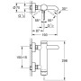 GROHE Essence Neu Einhand Wannebatterie Aufputz