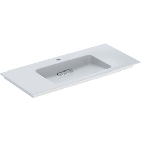 Geberit ONE Möbelwaschtisch 105 cm, Abgang horizontal, 1 Hahnloch, ohne Überlauf
