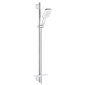 GROHE Rainshower SmartActive 130 Cube Brausestangenset, 3 Strahlarten, Brausestange 90 cm