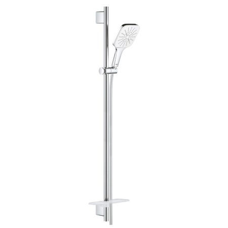 GROHE Rainshower SmartActive 130 Cube Brausestangenset, 3 Strahlarten, Brausestange 90 cm