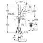 GROHE Plus Einhand-Waschtischbatterie L-Size EasyDock,  mit Push-open Ablaufgarnitur