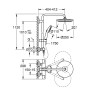 GROHE Vitalio Start 250 Duschsystem mit Thermostatbatterie für Wandmontage