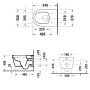 Duravit ME by Starck Wand-WC HygieneFlush