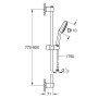 GROHE Vitalio Comfort 110 Brausestangenset 90 cm mit 3 Strahlarten