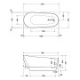 Duravit DuraFaro Badewanne 170 x 75 cm