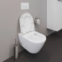 Duravit D-Neo Wand-WC Rimless, Tiefspüler, mit Durafix