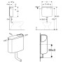 Geberit AP-Spülkasten AP140 tiefhängend mit Spül-Stopp-Spülung, verschraubten Spülkastendeckel