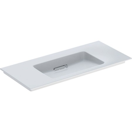 Geberit ONE Möbelwaschtisch 105 cm, Abgang horizontal, ohne Hahnloch, ohne Überlauf