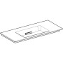 Geberit ONE Möbelwaschtisch 105 cm, Abgang horizontal, ohne Hahnloch, ohne Überlauf