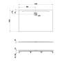 LAUFEN PRO Marbond Duschwanne 160 x 100 x 3,3 cm