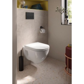 Copriwater Duravit D-Code, con freno di chiusura, cerniere pre-montate in acciaio inossidabile