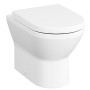 VitrA Integra Stand-WC VitrA Flush 2.0, back to wall, Tiefspüler ohne Spülrand, mit Bidetfunktion