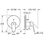GROHE Eurodisc Cosmopolitan Einhand-Wannenbatterie für Rapido SmartBox