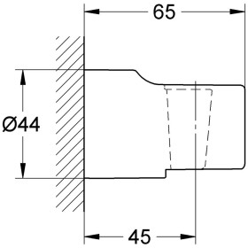 Supporto doccia a parete GROHE Relexa