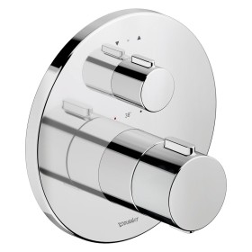 Duravit Thermostatarmaturen Thermostat Unterputz Set, 2 Verbraucher, rund