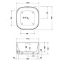 Duravit Zencha freistehende Badewanne 125 x 125 cm