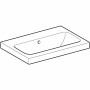 Geberit iCon Light Waschtisch 60 cm verkürzte Ausladung, ohne Hahnloch, mit Überlauf