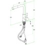 Villeroy & Boch Steel Shower Einhebel-Küchenarmatur, Niederdruck