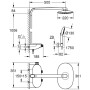 GROHE Rainshower Duschsystem SmartControl 360 Mono mit Thermostatbatterie