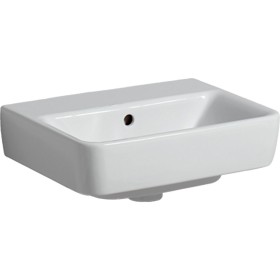 Geberit Renova Plan Handwaschbecken 45 cm ohne Hahnloch, mit Überlauf