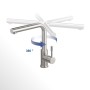 Villeroy & Boch Steel Shower Einhebel-Küchenarmatur, Niederdruck