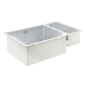 GROHE K700 Edelstahlspüle 76 x 45 cm mit 1,5 Becken, für Einbau links