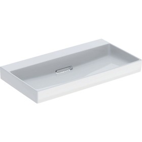 Geberit ONE Waschtisch 90 cm, Abgang horizontal, ohne Hahnloch, ohne Überlauf