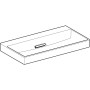 Geberit ONE Waschtisch 90 cm, Abgang horizontal, ohne Hahnloch, ohne Überlauf