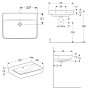 Geberit Renova Plan Waschtisch 65 cm ohne Hahnloch, mit Überlauf