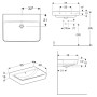 Geberit Renova Plan Waschtisch 65 cm ohne Hahnloch, mit Überlauf