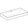 Geberit ONE Waschtisch 90 cm, Abgang vertikal, 1 Hahnloch, ohne Überlauf