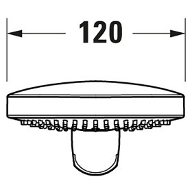 Douchette Duravit 3jet Click! 12 cm MinusFlow