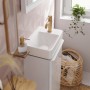 hansgrohe Tecturis S Standventil 80 mit Hebelgriff für Kaltwasser oder vorgemischtes Wasser ohne Ablaufgarnitur