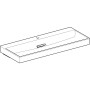 Geberit ONE Waschtisch 120 cm, Abgang horizontal, 1 Hahnloch, ohne Überlauf