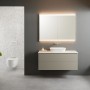 Geberit ONE Aufsatzwaschtisch Schalenform, ohne Hahnloch, ohne Überlauf, Abgang vertikal