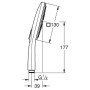 GROHE SmartActive 130 Cube Handbrause, 3 Strahlarten