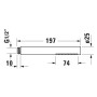 Duravit Stabhandbrause rund MinusFlow