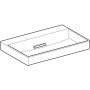 Geberit ONE Waschtisch 75 cm, Abgang horizontal, ohne Hahnloch, ohne Überlauf