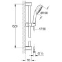 GROHE Tempesta Cosmopolitan 100 Brausestangenset mit 4 Strahlarten