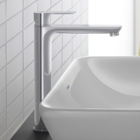 Duravit D-Code Einhebel-Waschtischmischer FreshStart und MinusFlow