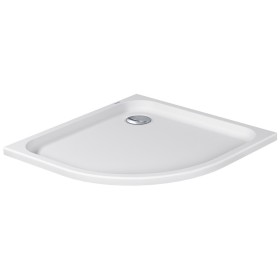 Receveur de douche quart de cercle Duravit D-Code 90 x 90 cm avec revêtement antidérapant