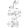 GROHE Eurodisc Cosmopolitan Einhand-Wannenbatterie mit Brauseset
