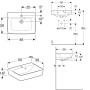 Geberit Renova Plan Aufsatzhandwaschbecken 50 cm