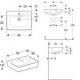 Geberit Renova Plan Aufsatzhandwaschbecken 50 cm