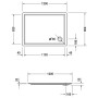 Duravit Starck Slimline Duschwanne Rechteck 120 x 90 cm mit Antislip