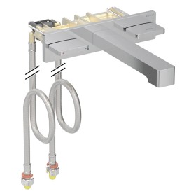 Geberit ONE Waschtischarmatur eckiges Design, Wandmontage, für UP-Funktionsbox