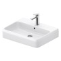 Duravit Qatego Waschtisch 60 x 47 cm, 1 Hahnloch, mit HygieneGlace