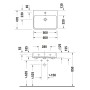 Duravit Qatego Waschtisch 60 x 47 cm, 1 Hahnloch, mit HygieneGlace